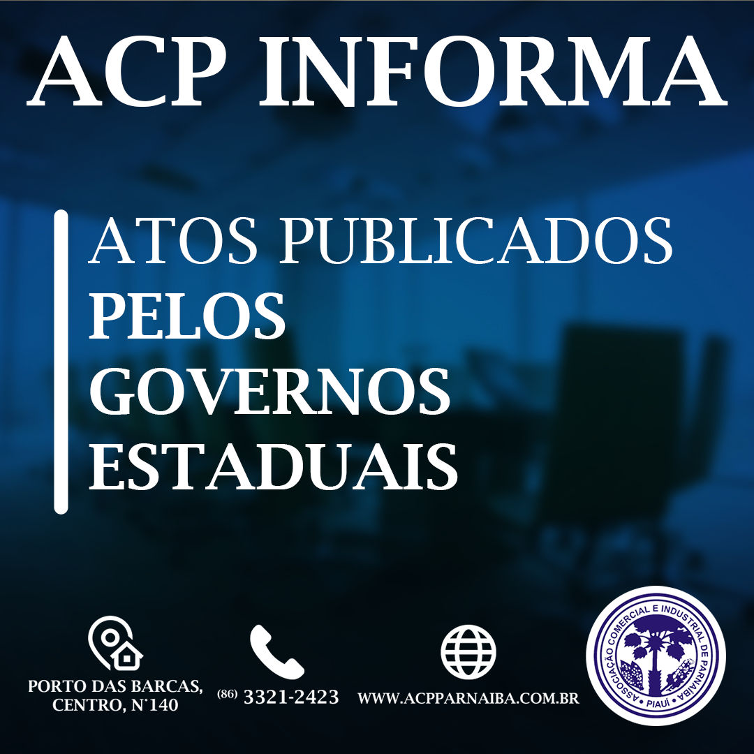 Post do instagram da ACP Parnaíba @acpparnaiba